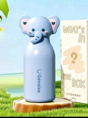 ✨️Super Cute,Light Blue,Elephant🐘 Stainless Steel Water Bottle🩵
